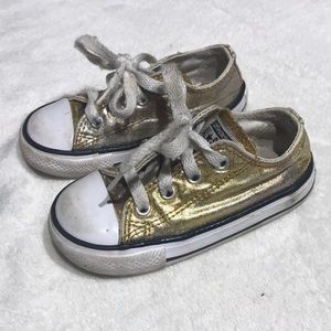 💎 5 for $15 💎 Gold/Silver Converse All Stars